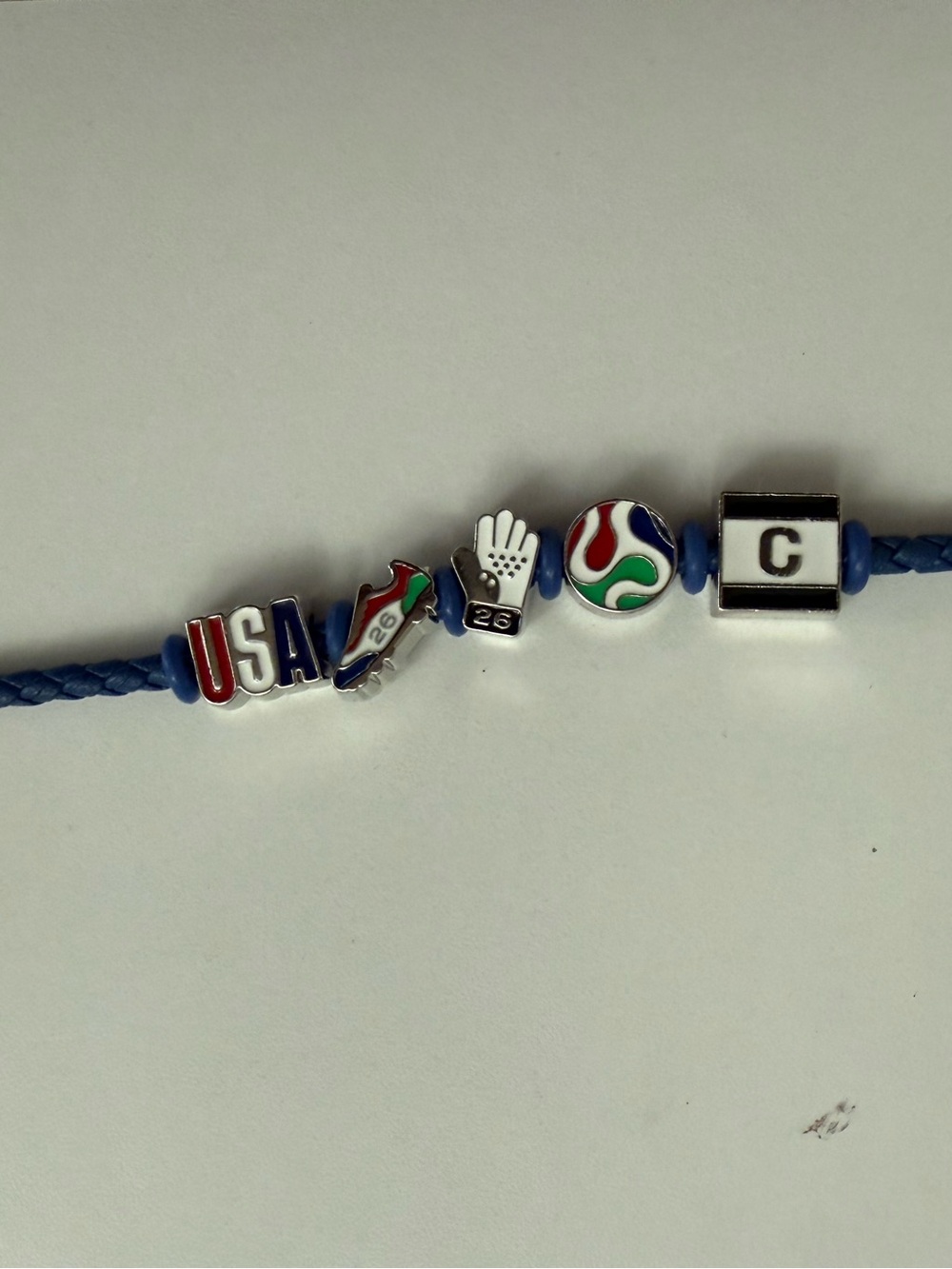 FIFA 2026 official Soccer Themed Braided Leather
Charm Bracelets